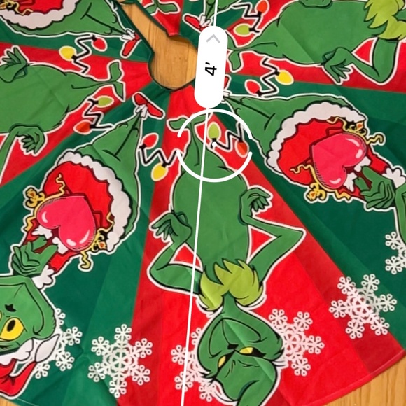 grinch large size christmas tree skirt - Picture 3 of 3